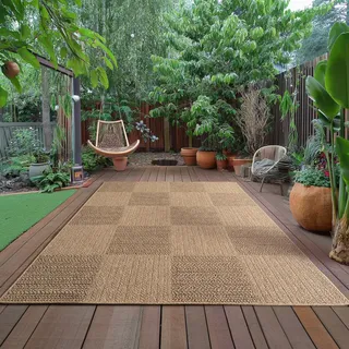 Ayyildiz Teppiche »TIMBER 1405« rechteckig 5 mm Höhe Läufer, In und Outdoor, Jute Sisal Optik, Wohnzimmer, Aussenbereich,
