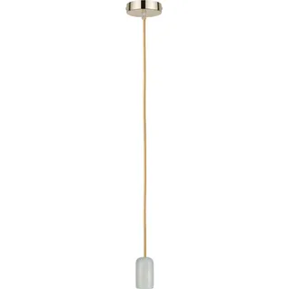 Paulmann Pendel E27 2m Stoffkabel Gold Fassung Alabaster Baldachin Gold