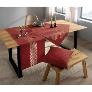 Tischdecke Gr. 3, rot (dunkelrot), B:30cm L:45cm, Tischdecken, Tischdecke