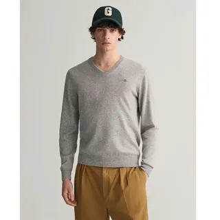 GANT Superfine Lambswool Pullover mit V-ausschnitt L
