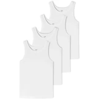 SCHIESSER Unterhemd 4er Pack Weiß XL