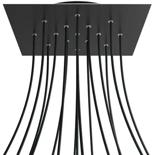 Creative Cables Krovnq4015f103 Xxl Rose-one Square Mattschwarz Rosen-set - Multicolor - 400 mm