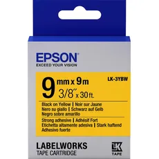 Epson, Beschriftungsband, LK-3YBW9 (0.90 cm, Schwarz, Gelb)