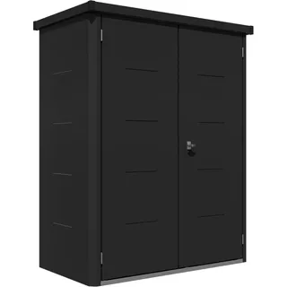 Gartenschrank Giarmadio 154 cm x 88 cm Schwarz