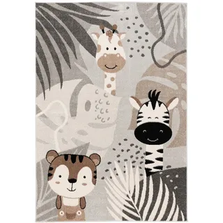 Pergamon Kinder, Grau, Textil, 140x200 cm, Teppiche , Böden, Teppiche, Teppich Kinderzimmer