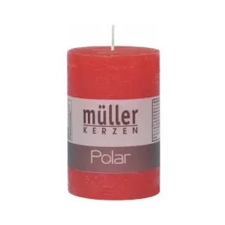 Müller Kerzen Polar Stumpenkerzen 90 x 58 mm rot