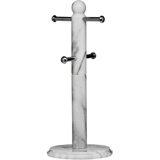 Premier Becher Baum, 4 Cup, weißer Marmor, Poliertes beschichted