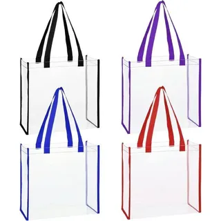 Durchsichtige 4-in-1 Damen-Tasche 25x25x9cm für Shoppen