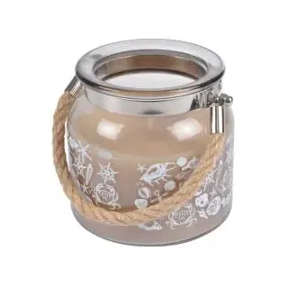 HOMEA 6BPV111TA Kerzen, Glas, Taupe, klein