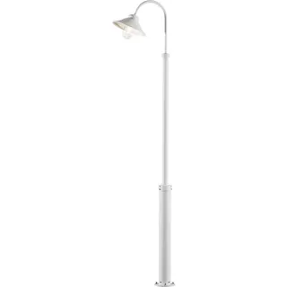 Konstsmide 560-250 Mastleuchte/Straßenlaterne VEGA, Höhe 240 cm, E27, Alu weiß