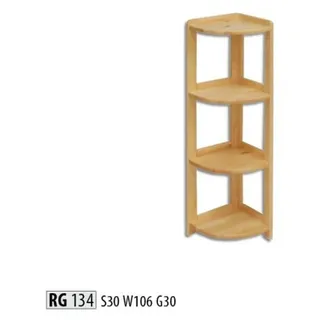 Eckregal Handgemachte Wand regal massivholz regal echt holz Regale Regale Neu - Braun