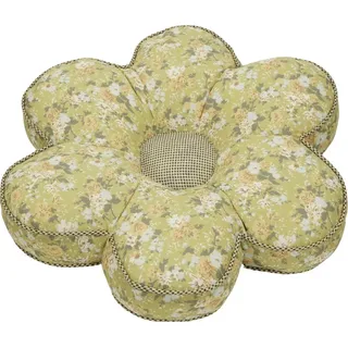 Stuhlauflage Blume grün ca. Ø 42 cm – Sitzpolster - Grün