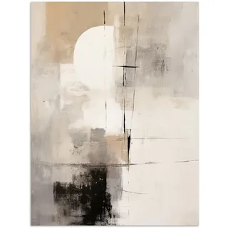 MuchoWow Poster Abstrakt - Kunst - Grau 30x40 cm , Hellgrau , Papier , Rechteckig , 30x40x0.1 cm , Bilder & Rahmen, Bilder, Sonstige Wandbilder