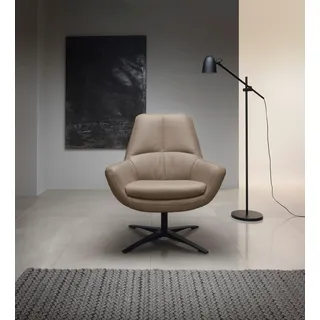 BETYPE Drehsessel »Be Organic Standard Back, Loungesessel«, in elegantem Design mit Drehfunktion, grau