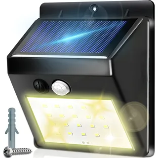 Solarlampen für Außen Bewegungsmelder 20 LED IP64 Solarleuchte Solarlampe 1200mAh Wasserdichte Wandleuchte Garten Gartenleuchten Aussenleuchte Retoo