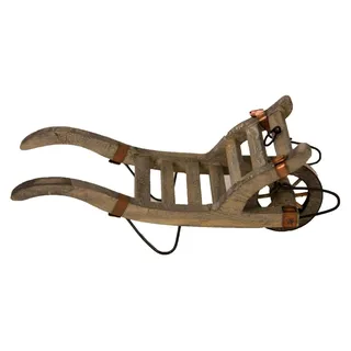 Krippenzubehör Schubkarre mit Kupferblech, Länge ca. 7 cm, passend für Figuren von 10-11 cm