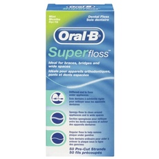 Oral-B Super Floss 50's Pre-Cut (Pack of 6) (Zahnseide)