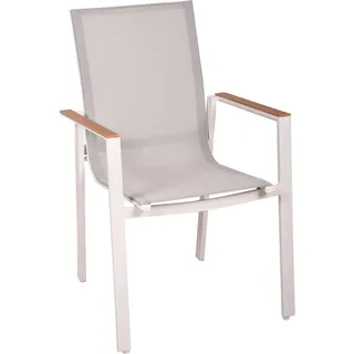 Garden Pleasure Stapelstuhl VENICE 56 x 56 x 90 cm weiß 2 St.