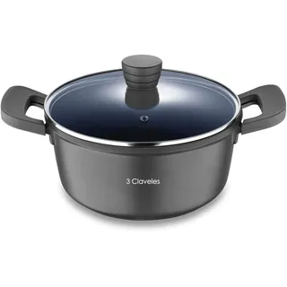 Cakerola Ø 28 x 12,5 cm Aluguss mit Deckel Dark Collection 3C