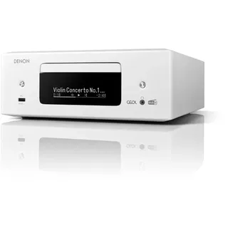 Denon RCD-N12, 65 W, 3,5 mm, 3.5mm, DAB, DAB+, Spotify, CD-R, CD-RW - Weiß