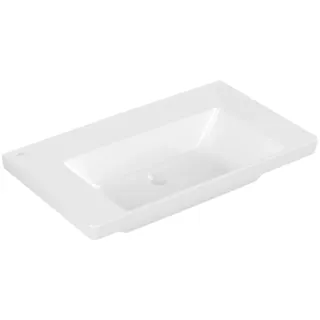 Villeroy & Boch Subway 3.0 Schrankwaschtisch, ohne Hahnloch, ohne Überlauf, ungeschliffen, 800x470mm, 4A708301, Farbe: weiß-alpin