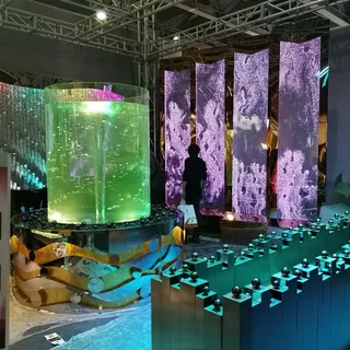 Wirbel Tornado Blase Brunnen Teich Wasserspiel Tornado Outdoor Laden Ausstellung - Transparent