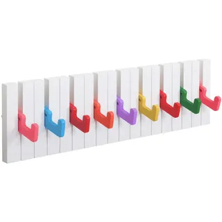 Ricoo Garderobenhaken Piano Design Weiß