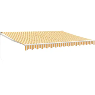 vidaXL Markise Einziehbar 4,5 x 3 m gelb