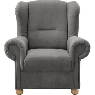 Home Affaire Ohrensessel Torello Polyester 92 x 102 x 89 cm Grau/Braun