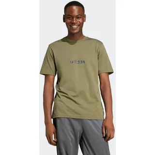 adidas Sportswear T-Shirt »M C CAMO LIN T« sportlicher Stil, kurzärmlig, Military-Style Design, aus Baumwolle, grün