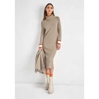 Hechter Paris Strickkleid Beige Gestreift 36