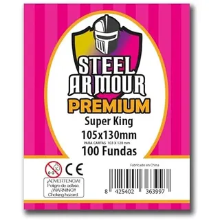 Premium Steel Armour Sammelkartenhüllen, 105 x 130 mm, 105 x 130 mm, transparenter Kunststoff, robust, Schutz vor Abnutzung und Beschädigung, 100 Stück