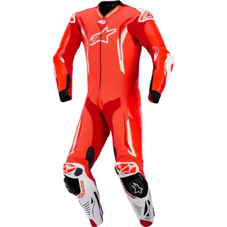 Alpinestars - Motorrad Lederkombi 52 / Gp Tech v5 / fluorot-rot-weiß
