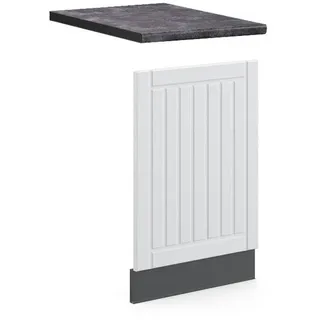 Vicco Unterschrank Frontblende Fame-Line 45 x 67,4 x 1,6 cm Weiß