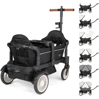 BabyGO Bollerwagen Cozy Rider schwarz