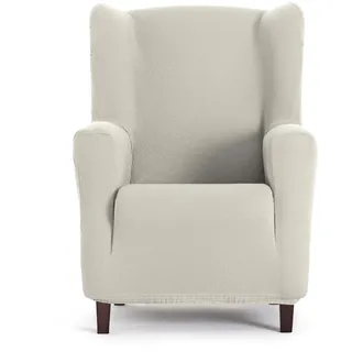 EYSA Bi-elastischer Sofabezug für Ohrensessel, Ecru, Harlem-Design