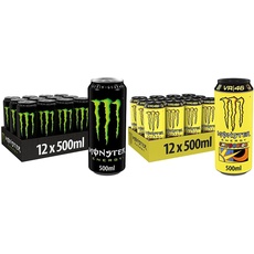 Monster Energy - koffeinhaltiger Energy Drink mit klassischem Energy-Geschmack & The Doctor - koffeinhaltiger Energy Drink mit prickelndem Zitronen-Geschmack