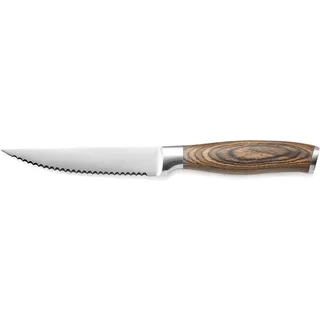 Was Germany Steakmesser mit Holzgriff, 11,5 cm, Set á 12 Stück, Edelstahl