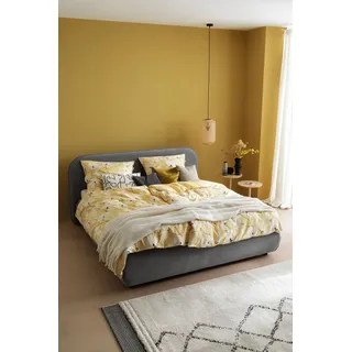 Schöner Wohnen SCHÖNER WOHNEN-Kollektion Wendebettwäsche »Fleur« 2 Stk., tlg. aus reiner Baumwolle, gelb Größe 155x220+80x80 - Gelb