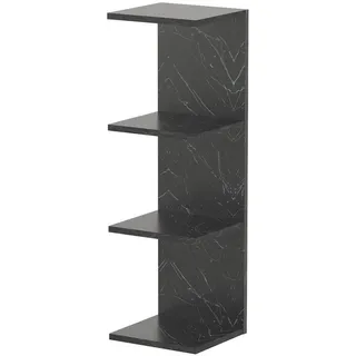 [en.casa] Wandregal 30 x 95 x 28 cm Schwarz