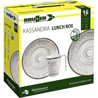 Brunner Kassandra Campinggeschirr Set 16-tlg. für 4 Personen