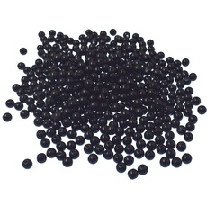 RayLineDo®-Kunststoffperlen, rund, 500 Stück, 6 mm, lose, schwarz
