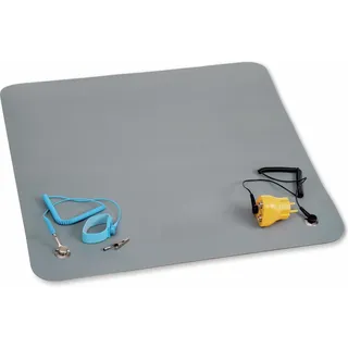 Quadrios ESD-Tischmatten-Set Grau (L x B) 550 mm x 550 mm