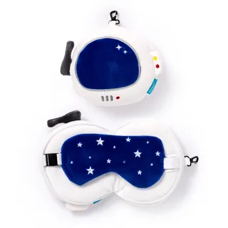 Puckator Relaxeazzz Plüsch Space Cadet Weltraum Astronaut Reisekissen & Schlafmaske