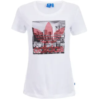 adidas Damen Trefoil T-Shirt, White, 40