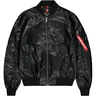 Alpha Industries MA-1 VF Vegan Lederjacke schwarz M