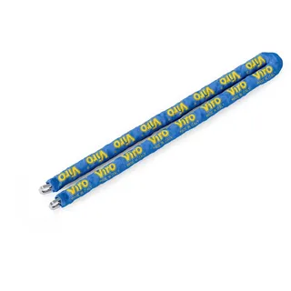 Viro 333.10.200 Semiquadra-Kette, beschichtet mit Guain, blau, Made in Italy, 10 mm x 200 cm