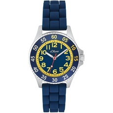Bild Armbanduhr Jungen Kinder Quarzuhr Analog, mit Silikon Armband, Blau, 3 bar Wasserdicht, Kommt in Uhren Geschenk Box, 2033506