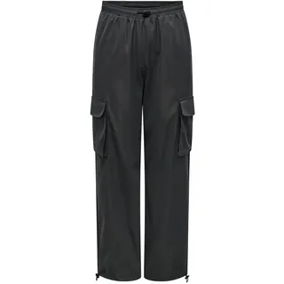 ONLY Damen ONLCASHI Cargo Pant WVN NOOS Cargohose, Raven, XXSW / 32L