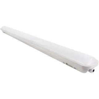 REV OMEGA Werkstattlampe, LED Feuchtraumleuchte, Aussenleuchte, 48W, 4200lm, IP65, 148 cm, 20.000h, grau